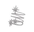 Jay Feder 18K White Gold Diamond Wrap Starburst Ring For Sale