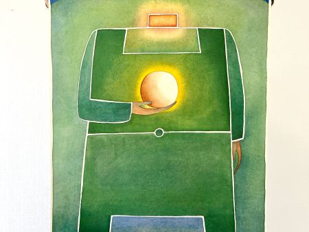 1982 ZARAGOZA COPA DEL MUNDO DE FUTBOL ESPANA ORIGINAL  PRINT on Sale