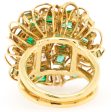 Jay Feder 18K Yellow Gold Emerald & Diamond Ring Online Sale