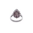 JAY FEDER 18K WHITE GOLD DIAMOND RUBY DECO RING Supply