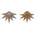 JAY FEDER 14K YELLOW GOLD DIAMOND SUN BLAST EARRINGS Discount