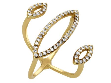 Eden Presley 14K Yellow Gold Open Diamond Ring Sale