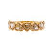 Jay Feder 18k Yellow Gold Heart Yellow Diamond Bezel Milgrain Band Ring Online Hot Sale