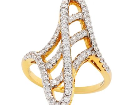 Kavant & Sharart 18k Yellow Gold Diamond Talisman Ring Hot on Sale