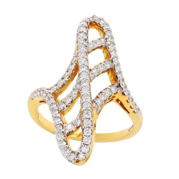 Kavant & Sharart 18k Yellow Gold Diamond Talisman Ring Hot on Sale