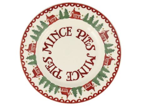 Christmas Cabin Mince Pies 8 1 2 inch Plate Discount