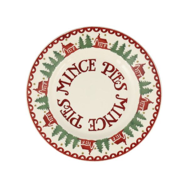 Christmas Cabin Mince Pies 8 1 2 inch Plate Discount