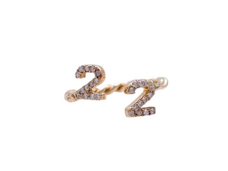 Eden Presley 14K Yellow Gold Custom Twist Ring Cheap