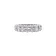 Jay Feder Platinum Oval Diamond Eternity Band Ring Online Hot Sale