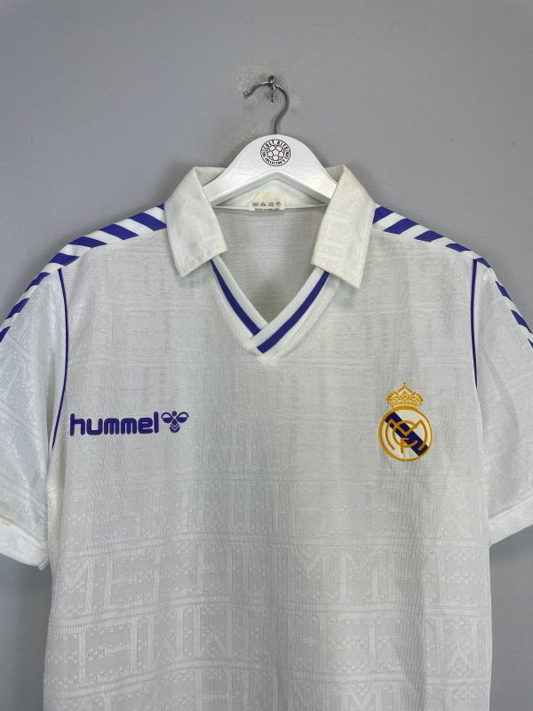 1986 88 REAL MADRID *MINT* HOME SHIRT (L) HUMMEL Online now