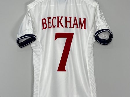 1999 01 ENGLAND BECKHAM #7 HOME SHIRT (M) UMBRO For Discount