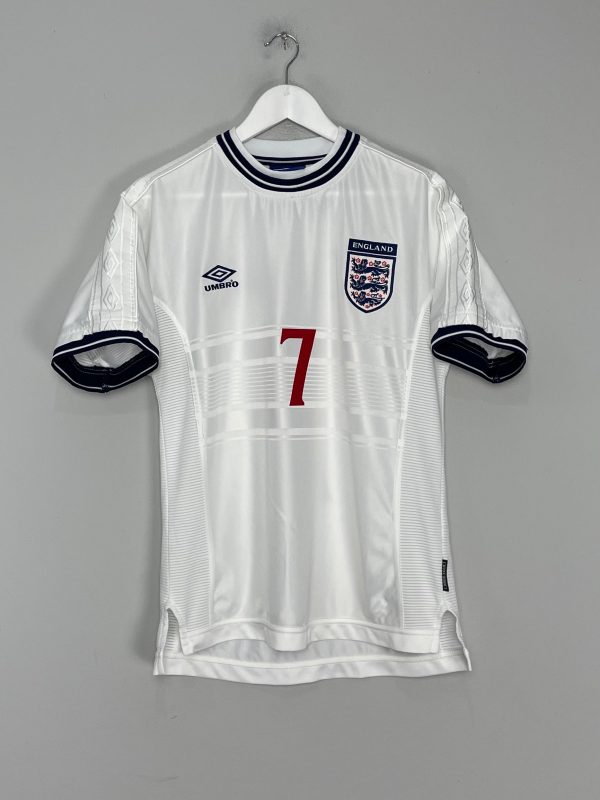 1999 01 ENGLAND BECKHAM #7 HOME SHIRT (M) UMBRO For Discount