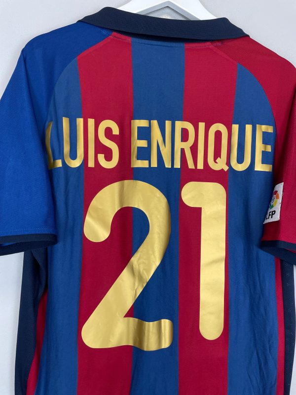 2001 02 BARCELONA LUIS ENRIQUE #21 HOME SHIRT (L) NIKE Online now