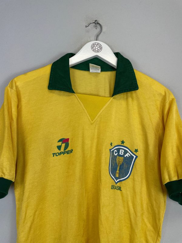 1985 88 BRAZIL HOME SHIRT (L) TOPPER Hot on Sale