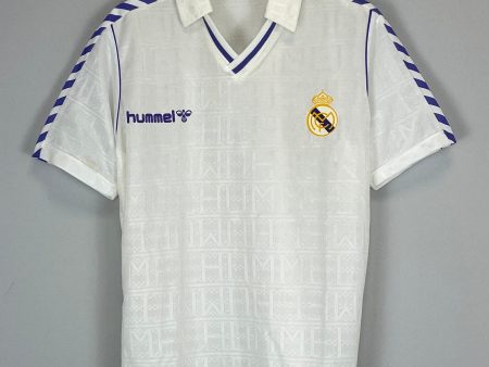 1986 88 REAL MADRID *MINT* HOME SHIRT (L) HUMMEL Online now