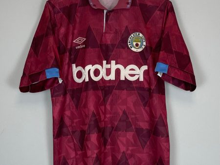 1990 92 MANCHESTER CITY AWAY SHIRT (M) UMBRO For Discount