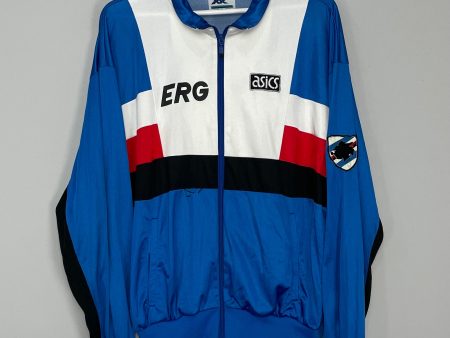 1990 91 SAMPDORIA TRACK JACKET (L) ASICS For Cheap