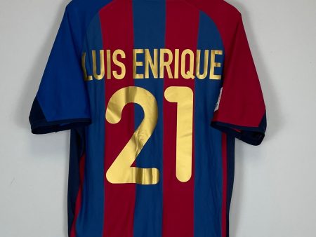 2001 02 BARCELONA LUIS ENRIQUE #21 HOME SHIRT (L) NIKE Online now